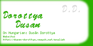 dorottya dusan business card